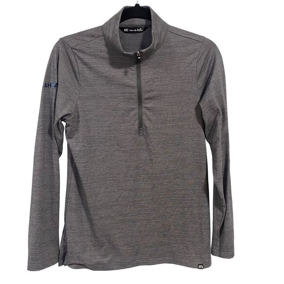 Travis Mathew Ladies Crestview 1/4 Zip Long Sleeve Gray Pullover Size S - Picture 1 of 8